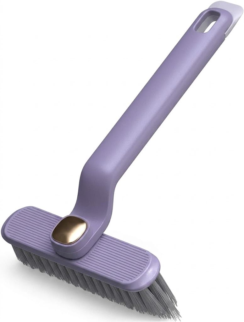 360 Rotating Small Gap Cleaning Brush Hard Bristle Bathroom Kitchen Toilet Corner Scrubber Cleaner Long Handle Floor Wall Sink W
