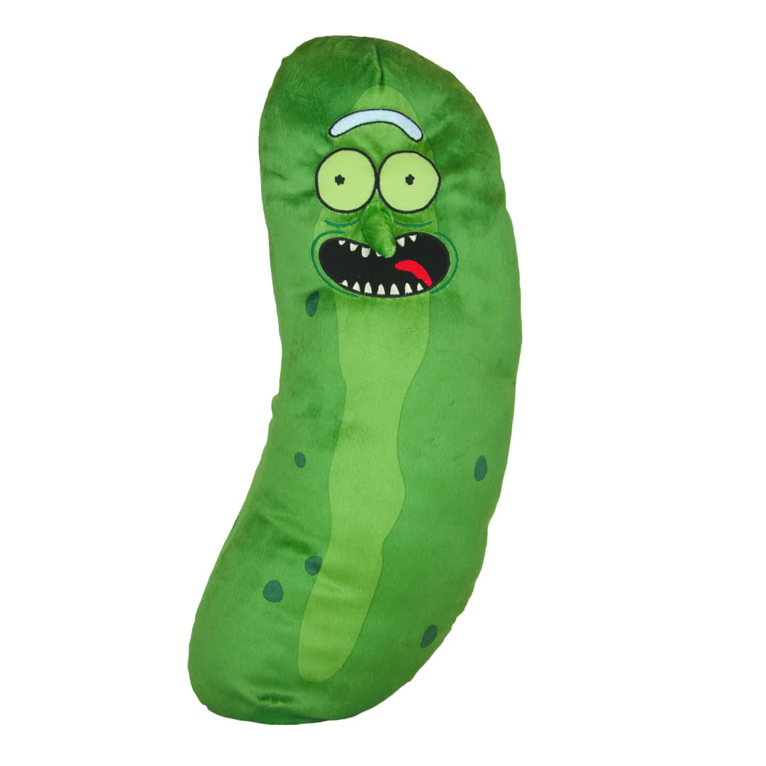 Franco Collectibles Pickle Rick And Morty Adult Swim Super Soft Plush Cuddle Pillow Buddy, One Size, (100% Officially Licensed P