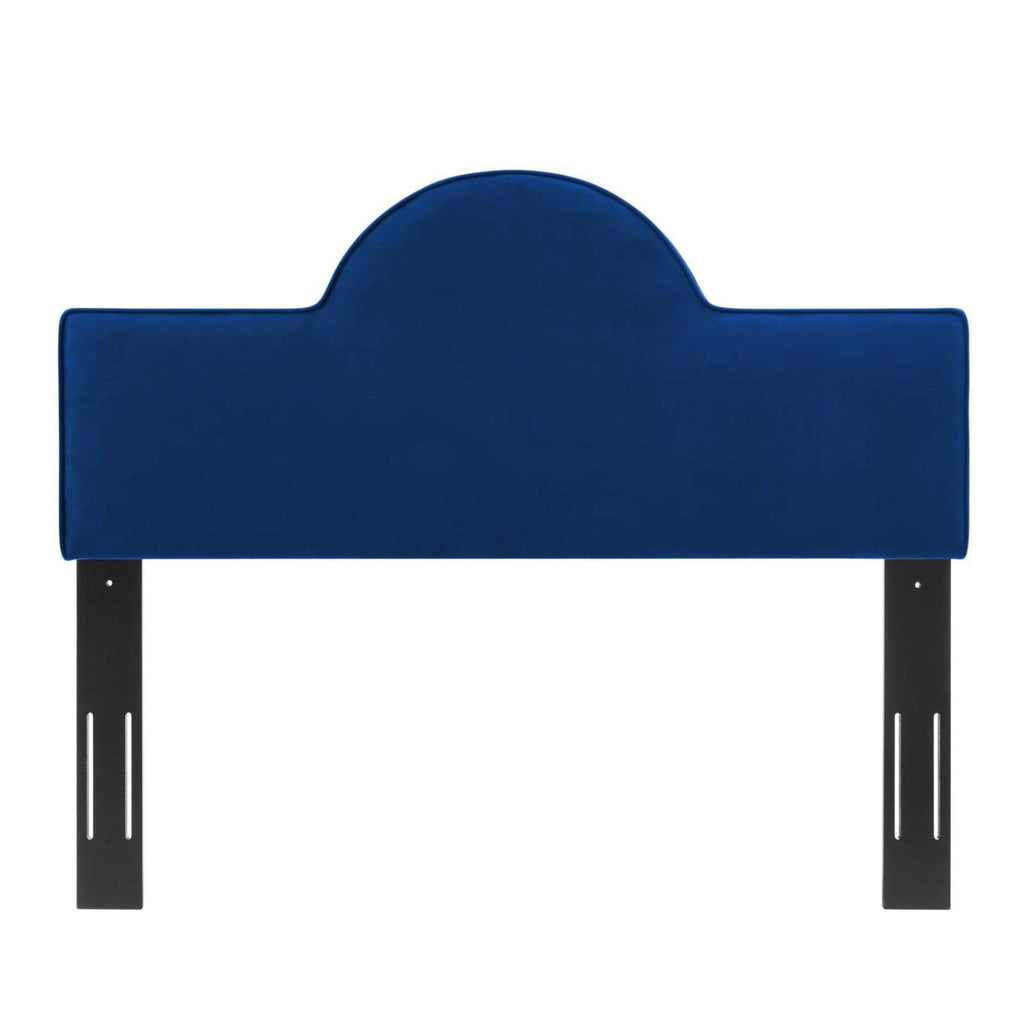 Modway Dawn Performance Velvet Headboard, Full/Queen, Navy