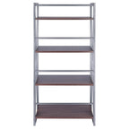 Winsome Wood Isa 4-Tier Shelf, Graphite and Walnut