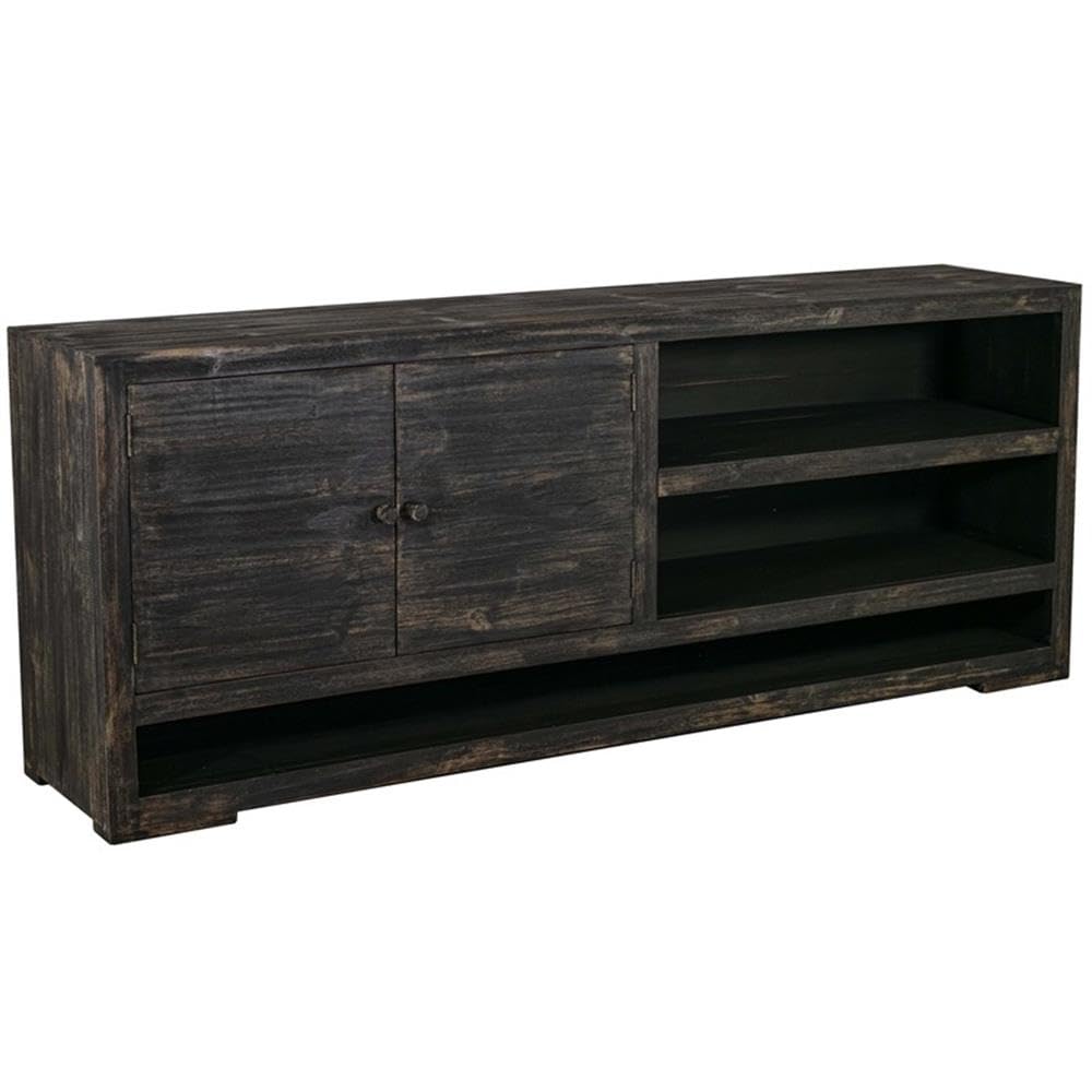 Progressive Furniture Tabernas 79 Inch TV Entertainment Console, Carbon Brown