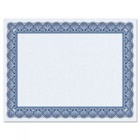 Elite Blue & Blue Parchment Certificate Papers - Pack Of 25, Laser & Inkjet Printer Compatible, For Office, Business Awards, Gra