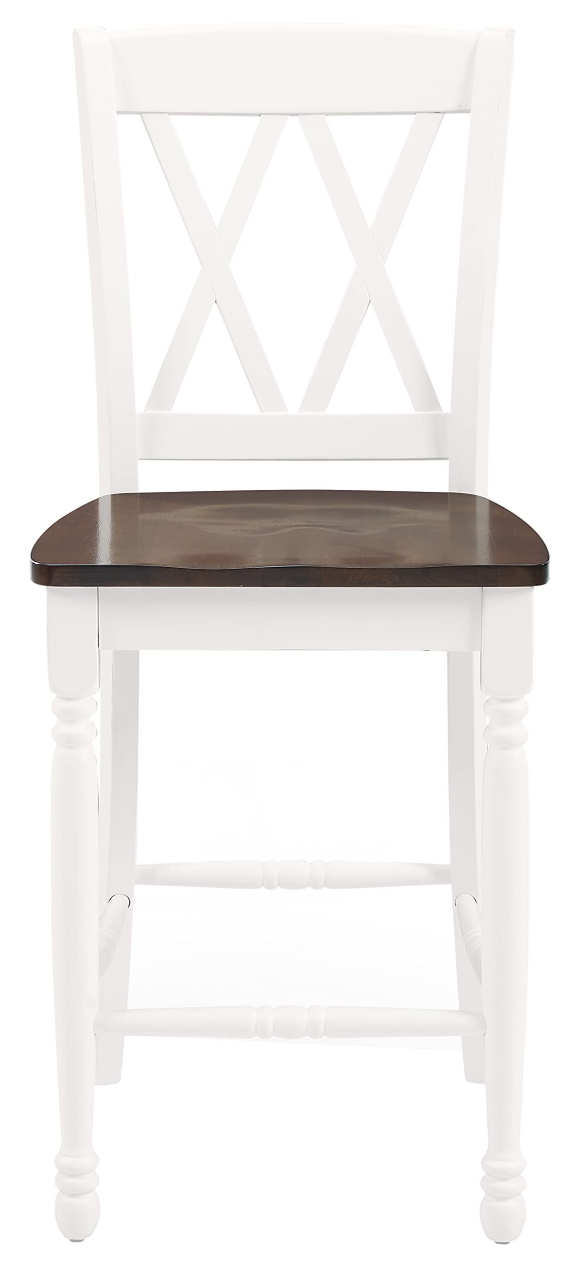 Crosley Furniture Shelby Wood X Back Counter Height Bar Stools Set of 2