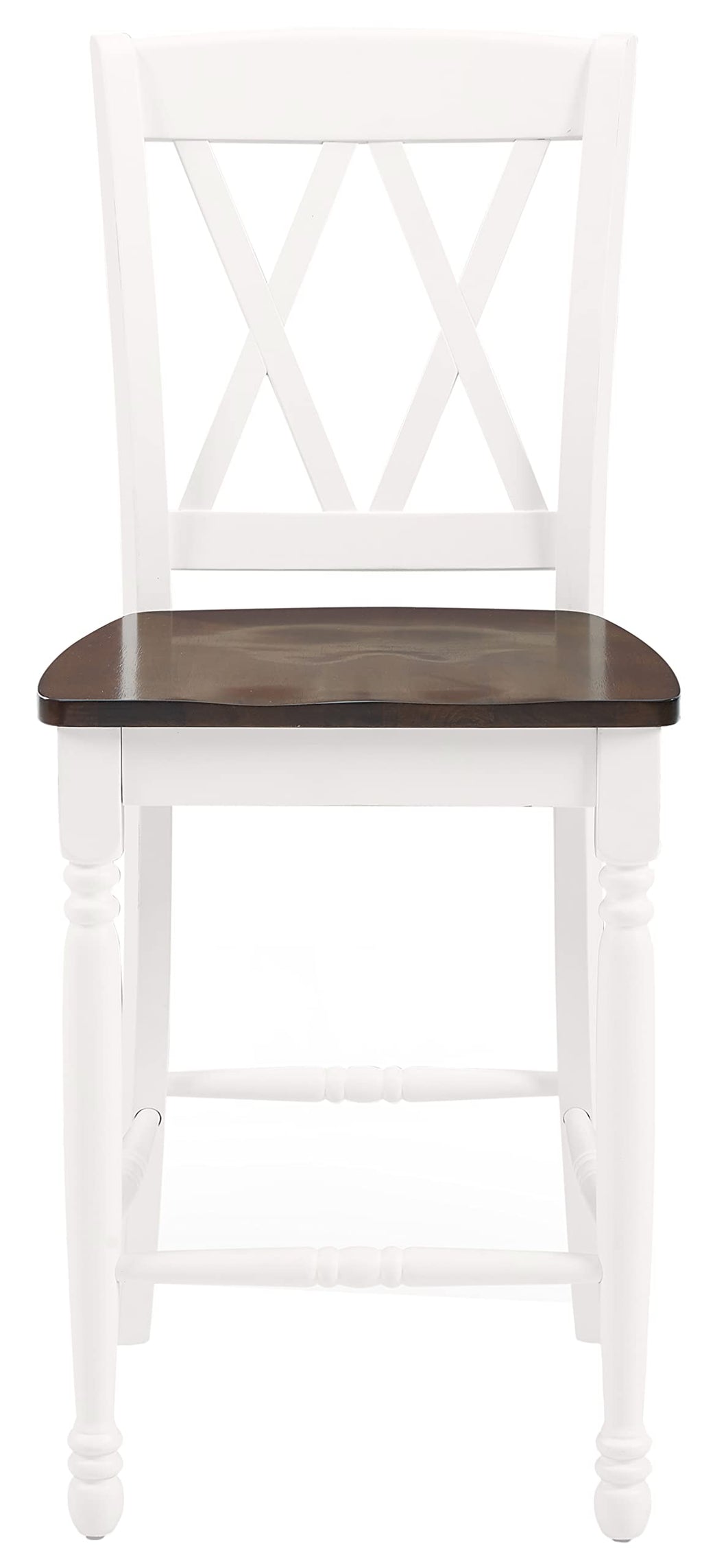 Crosley Furniture Shelby Wood X Back Counter Height Bar Stools Set of 2
