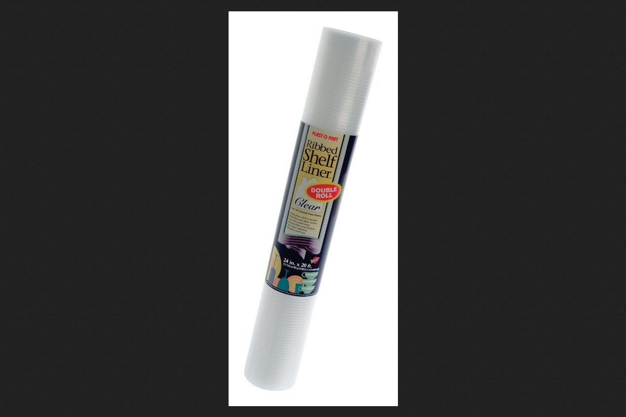 Plast-O-Mat Warp'S 20 Ft. L X 24 In. W Clear Non Adhesive Ribbed Shelf Liner