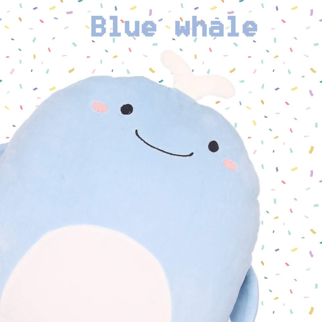 Arelux Soft Whale Anime Plush Pillow Cute Whale Stuffed Animal Plush Toy Plushies Room Decor Festival Decorations Accompany For