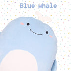 Arelux Soft Whale Anime Plush Pillow Cute Whale Stuffed Animal Plush Toy Plushies Room Decor Festival Decorations Accompany For