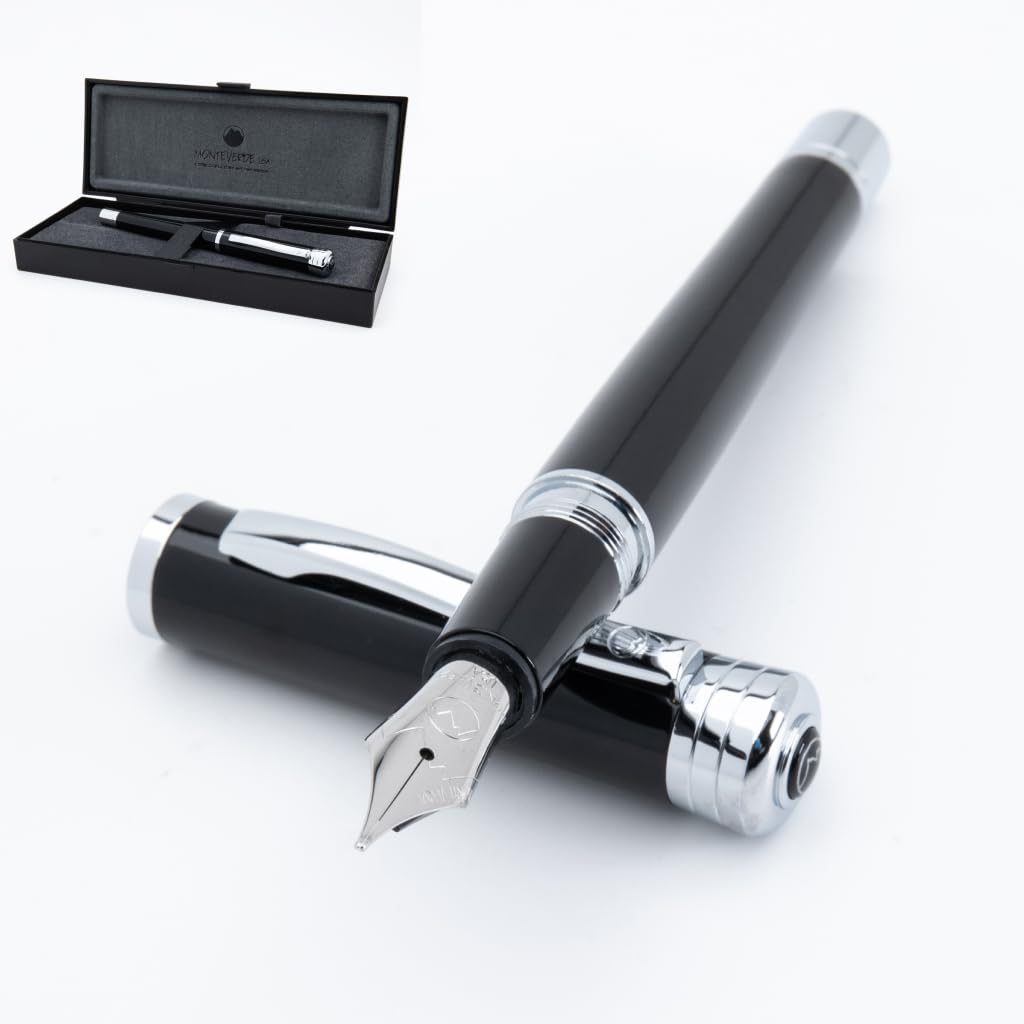 Monteverde Strata Fountain Pen, Black - Ef