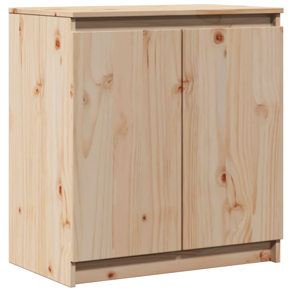 vidaXL Side Cabinet 23.6&quot;x14.2&quot;x25.6&quot; Solid Pinewood