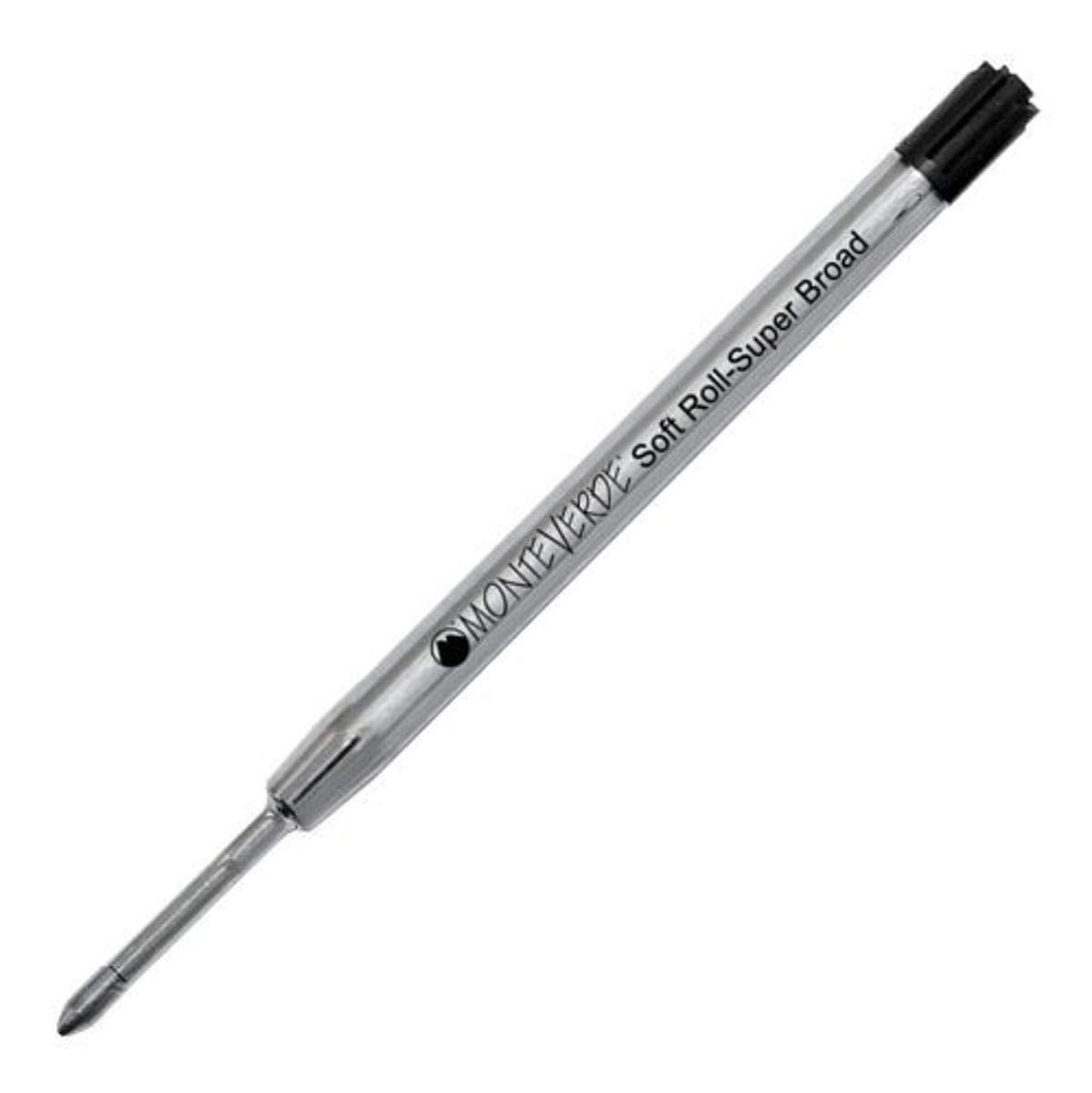 Monteverde P154Bk Soft Roll Ballpoint Refill To Fit Parker Pens, Black, 50 Pack