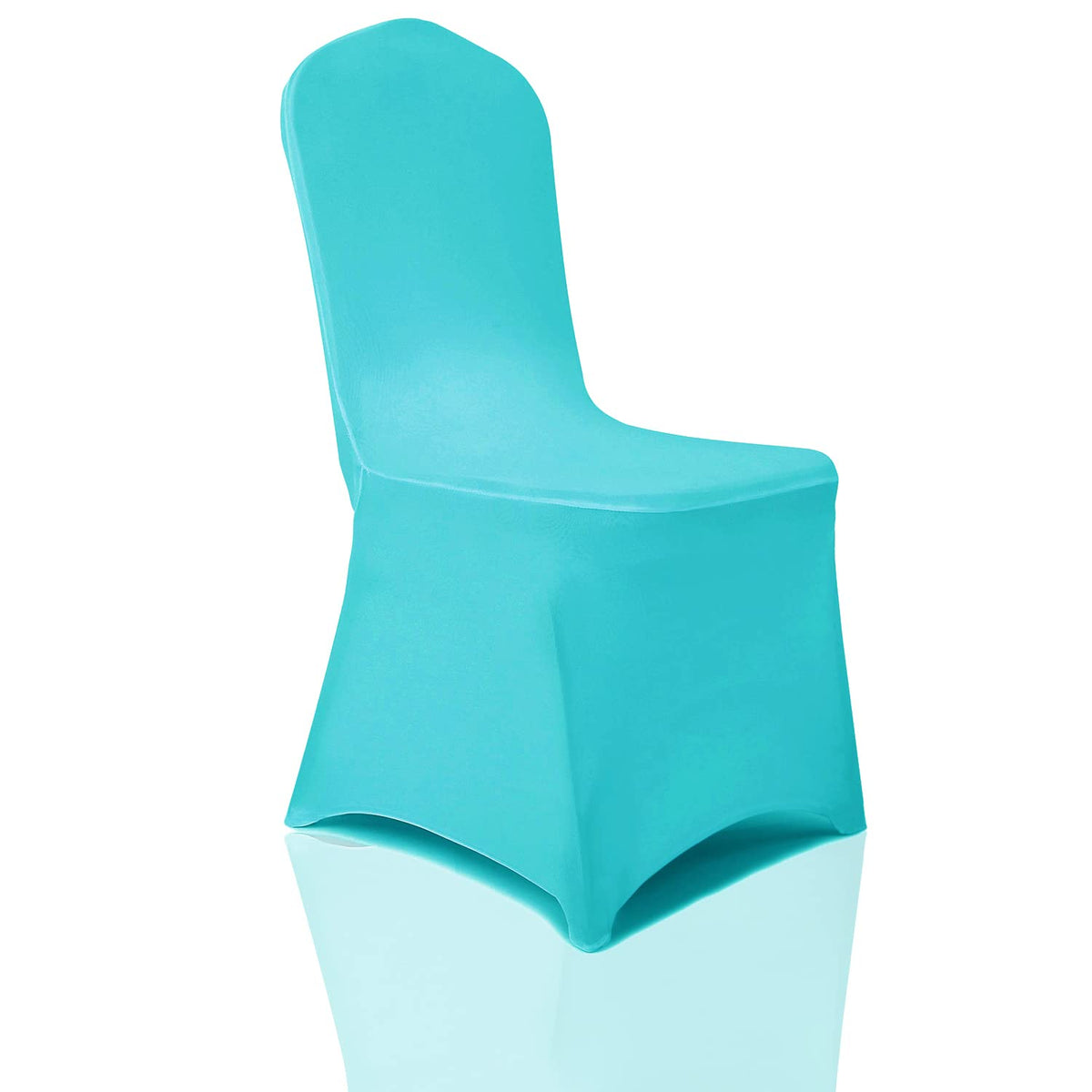 Bricia 20 Pcs Turquoise Stretch Spandex Chair Slipcovers, Dining Room Chair Covers Stretch Chair Slipcovers Protector For Weddin