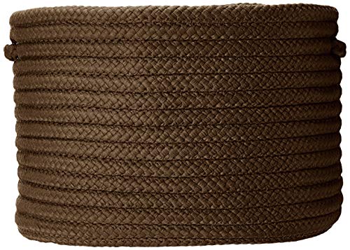 Colonial Mills Simply Home Solid Decorative Basket, 24”X24”X14”, Mink