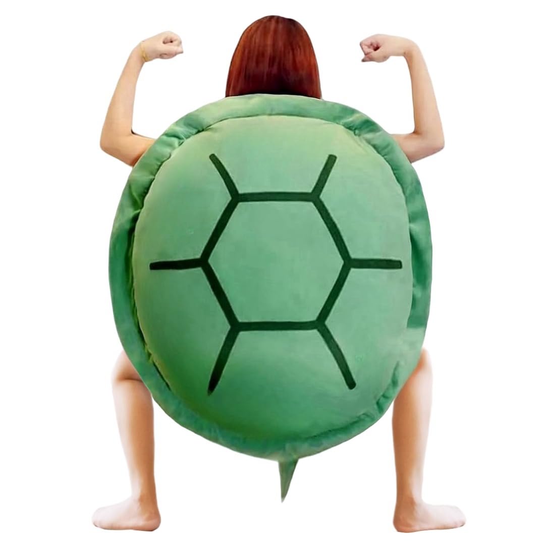 Srutirbo 40 In 51 In Wearable Turtle Shell Pillows, Giant Tortoise Plush Pillow Toy Stuffed Animal Costume Funny Dress Up, Creat
