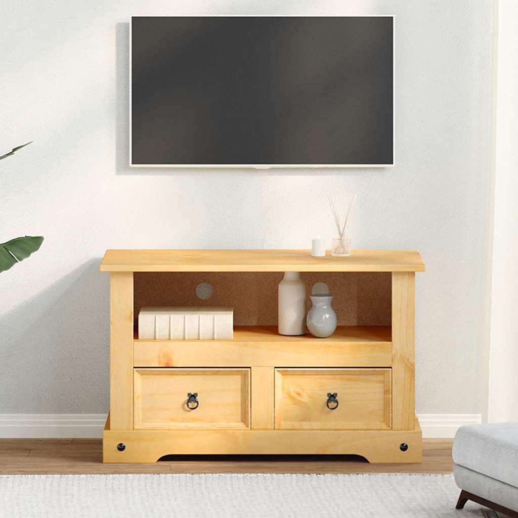 Vidaxl Tv Cabinet Mexican Pine Corona Range 35.8''X16.9''X22''