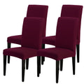Searchi Chair Covers For Dining Room Set Of 4, Stretch Jacquard Kitchen Parsons Chair Covers,Washable Spandex Dining Chair Slipc