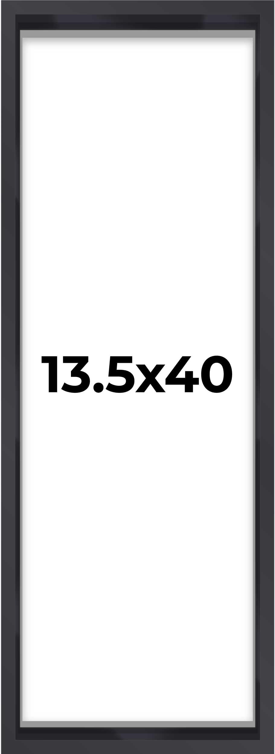 13.5x40 Shadow Box Frame Frame Black | 1'' Depth of Usable Space| Interior Size 13.5x40 or 40x13.5 Inches| UV Resistant Acrylic,