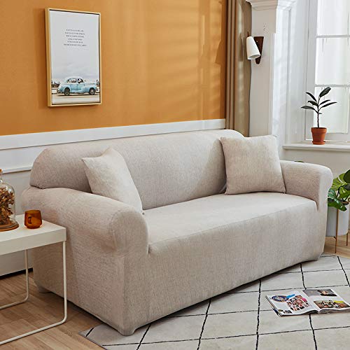 Hoobuy Printed Sofa Cover Stretch Couch Covers Sofa Slipcovers For 3 Cushion Couch With Two Free Pillow Case Qmh (3 Seater/Large
