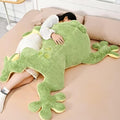 Huniupore Large Frog Stuffed Animal Green Frog Plush Toy Frog Plushies Hugging Pillow Gift For Boys Girls(23.6In)