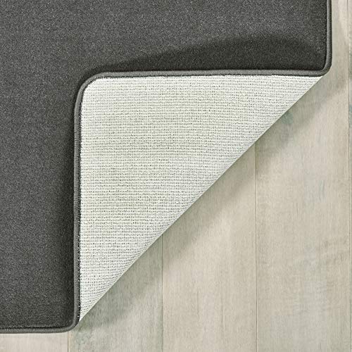 Carpets For Kids 3100.583 Mt Shasta Solids Collection Carpet In Wolf Gray 6Ft X 9Ft Rectangle Gray