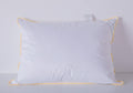 Eastwarmth Goose Down Feather Soft Pillows Queen Size One Pillow 100% Cotton Supportive Cool Bed Pillows for Back Side Stomach S
