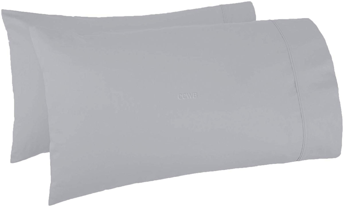Tbm Oversize Pillow Case Silver Queen Extra Large Fits Even The Fluffiest Pillows Including The Pancake Pillow Sleeve Style Extr