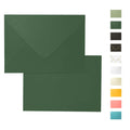100 Pack Dark Green Envelopes 5X7, Goefun A7 Envelopes For Invitation With Euro Flap, 120Gsm, Ideal For Mailing, Wedding, 5.25 X