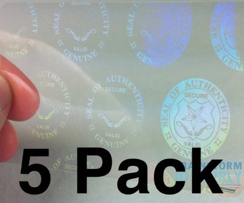 Seal And Key Id Hologram Overlays - 5 Pack