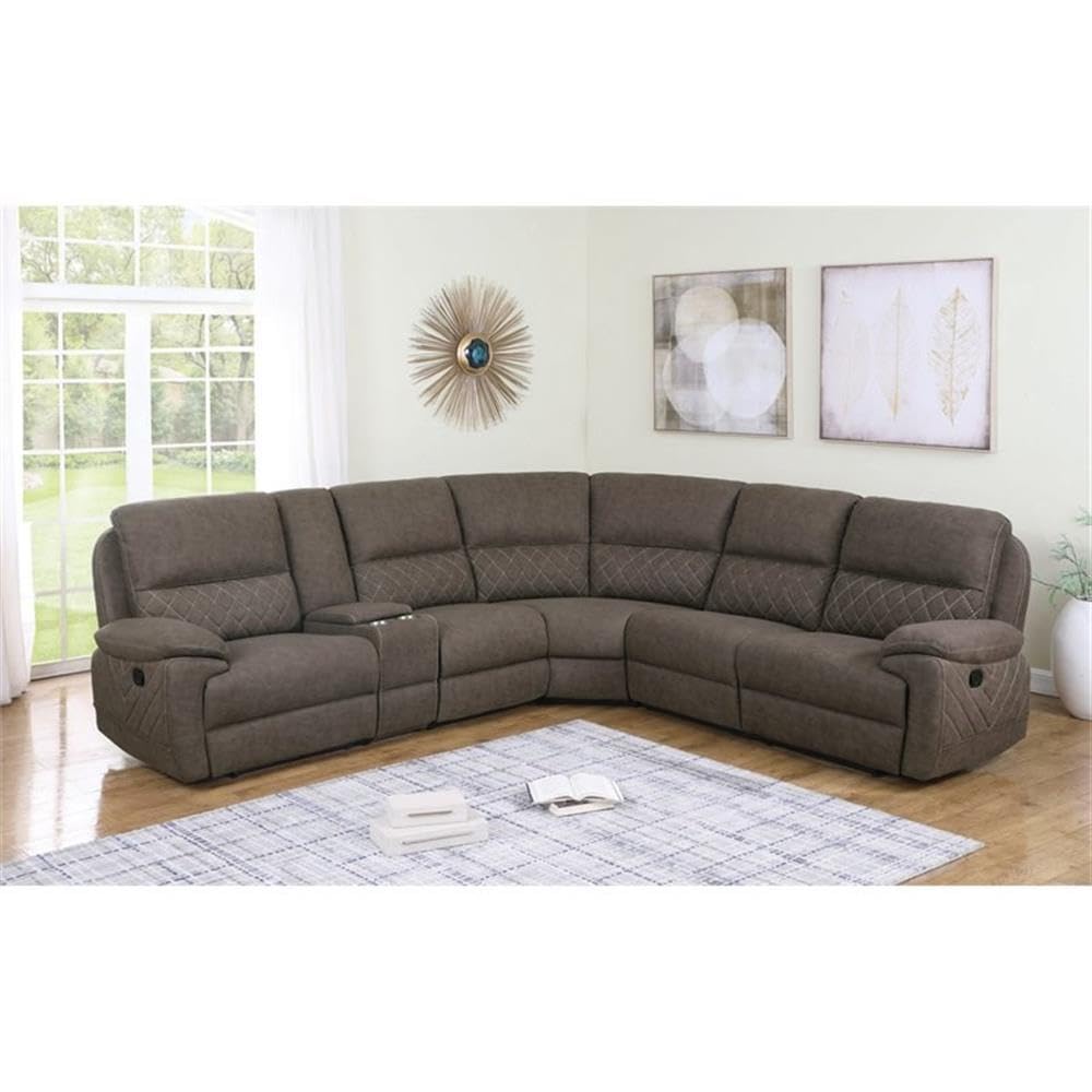Coaster Home Furnishings Variel 6-Piece Modular Motion Sectional Taupe