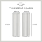 Exclusive Home Curtains Eh8464-03-2-84H Demi Light Filtering Hidden Tab Top Curtain Panel Pair, 54X84, Yellow