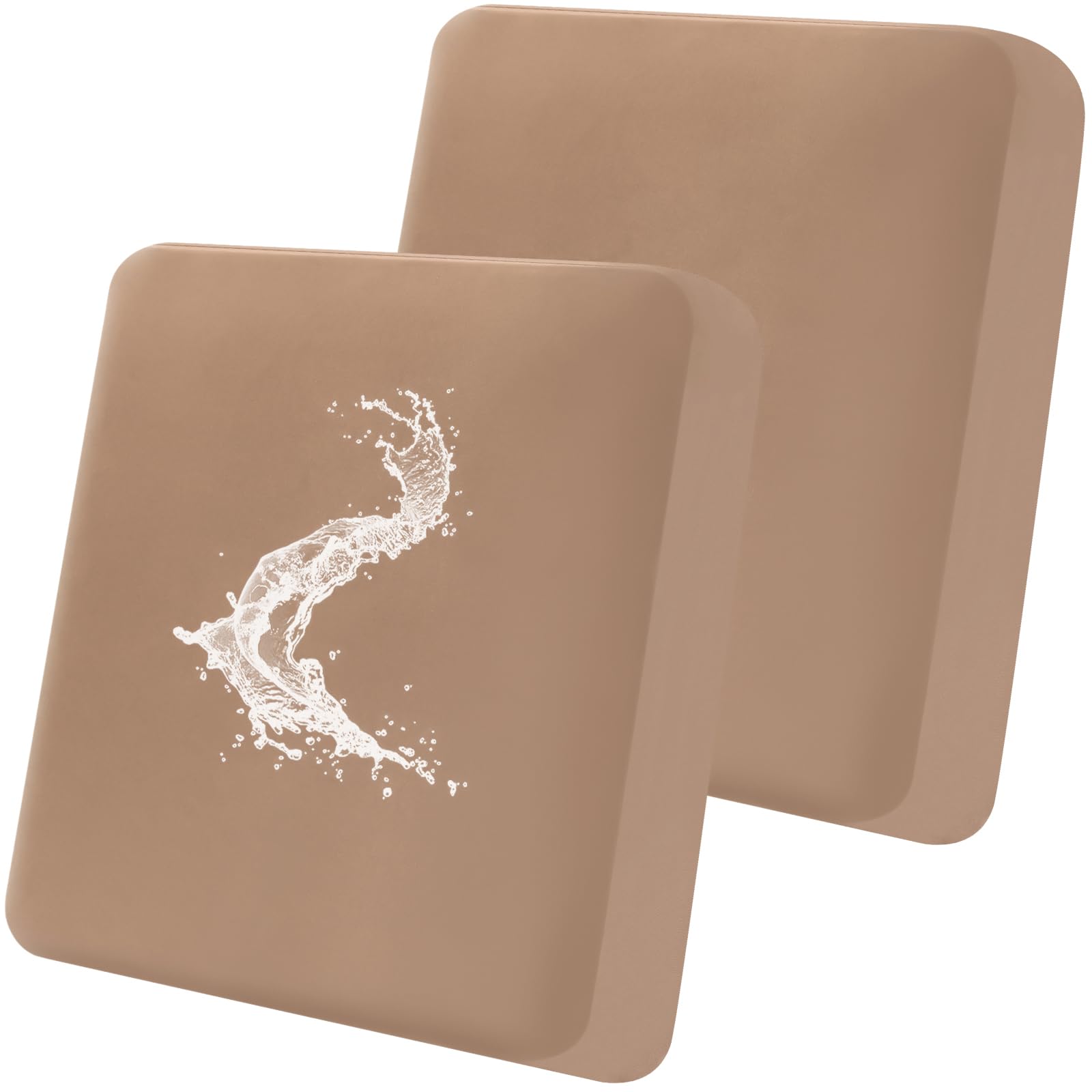 Smiry Waterproof Couch Cushion Covers, Stretch Washable Sofa Cushion Cover, Soft Sofa Slipcover Elastic Non-Slip Furniture Protector For Pets, Kid (2 Pack, Camel)