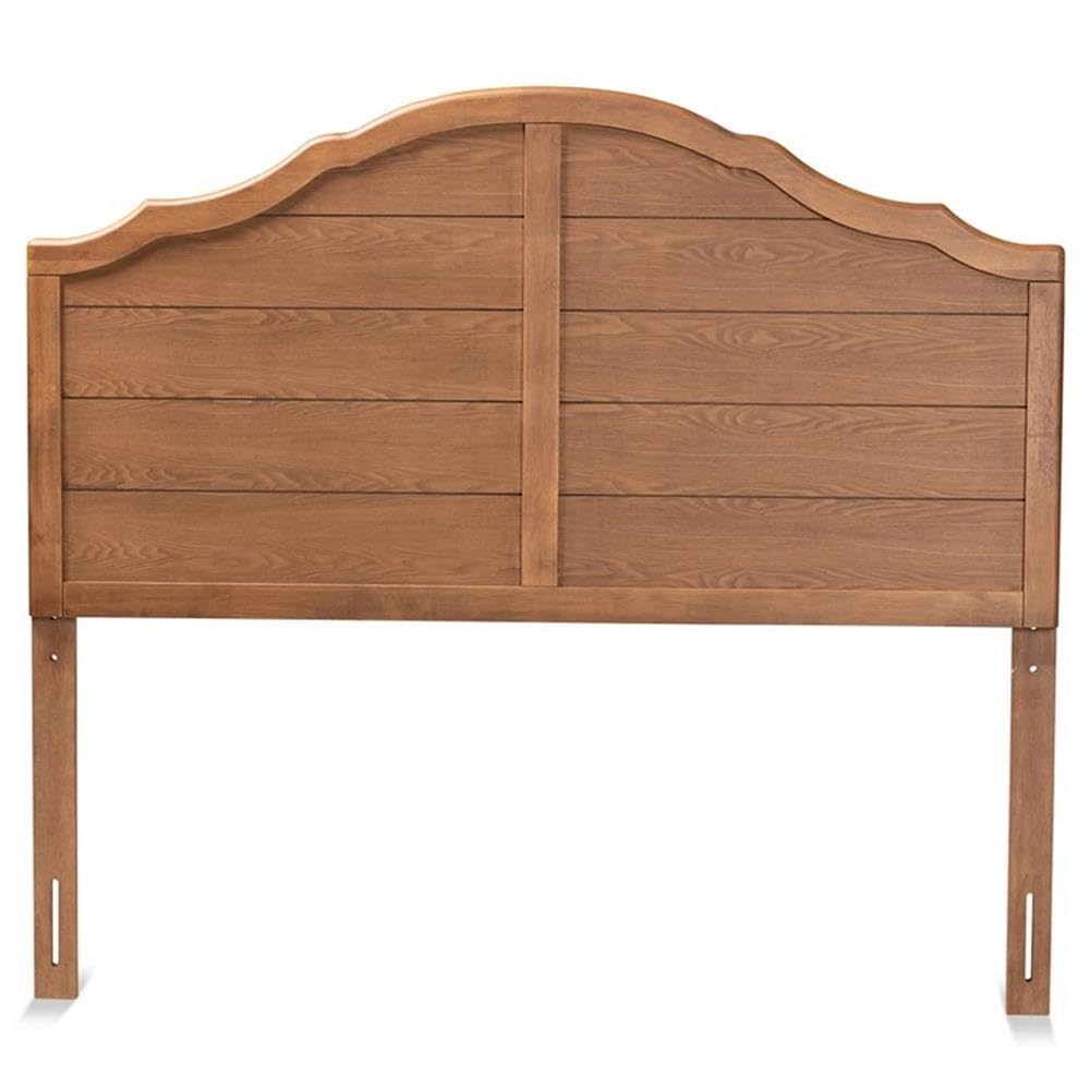 Baxton Studio Clive Vintage Traditional Farmhouse Ash Walnut Finished Wood Queen Size Headboard