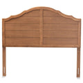 Baxton Studio Clive Vintage Traditional Farmhouse Ash Walnut Finished Wood Full Size Headboard