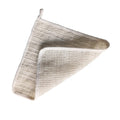 HiKin 2 Pack Natural Organic Cotton Linen Body Exfoliating Washcloths, 30 x 30cm Biodegradable Dual Sided Bath Body Scrub Foamin