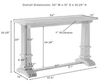 Crosley Furniture Joanna Sofa Console Table for Hall, Entryway, or Living Room, Rustic Brown