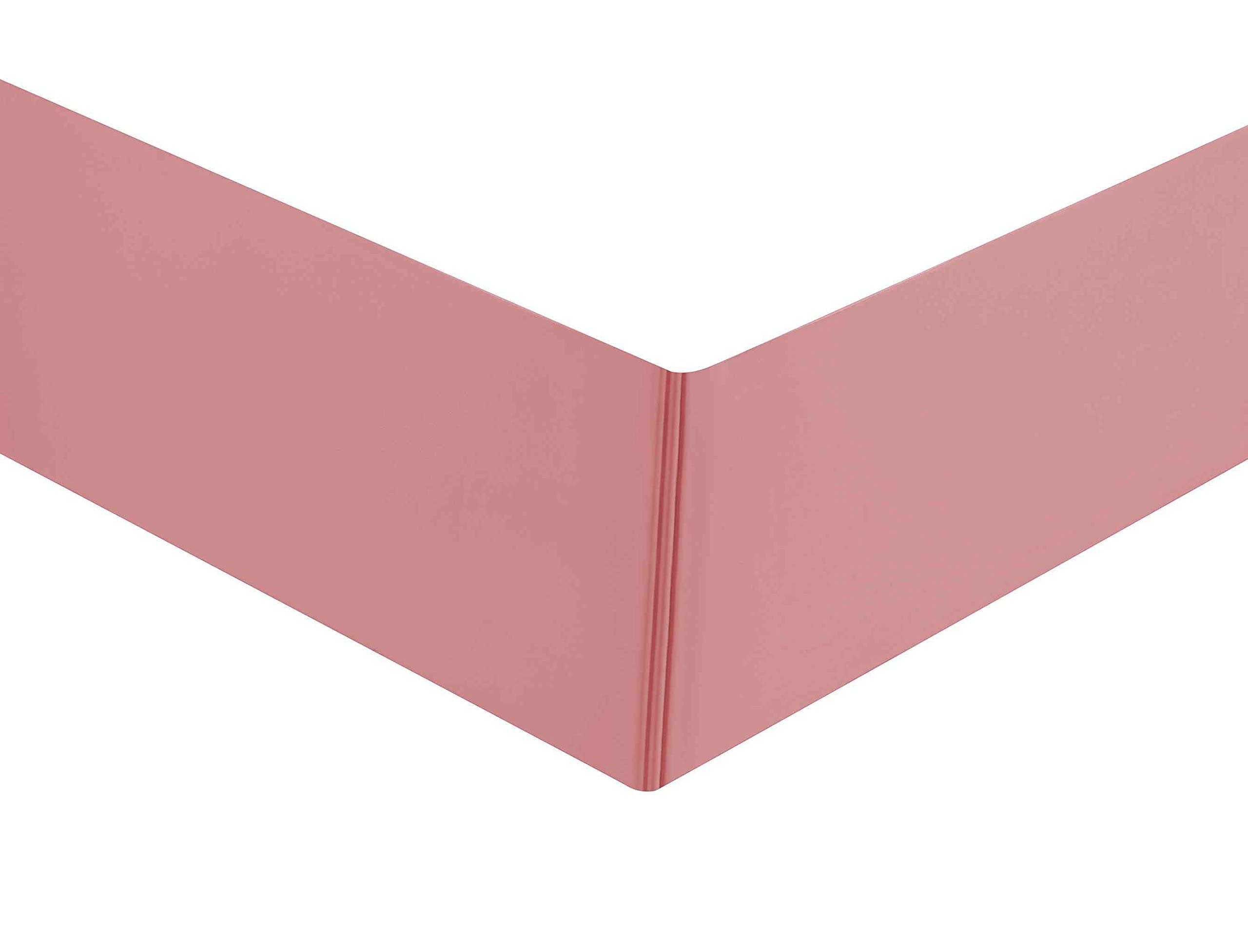 Sheets & Beyond Super Soft Solid Brushed Microfiber 14' Pleated Bed Skirt/Dust Ruffle (King Size, Rose)