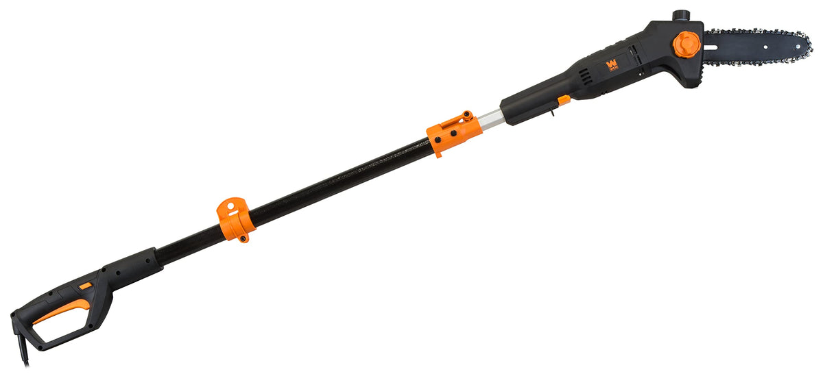 Wen 4019 6-Amp 8-Inch Electric Telescoping Pole Saw - Black&Orange
