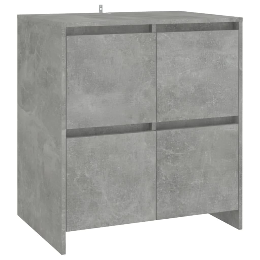 vidaXL Sideboard Concrete Gray 27.6&quot;x16.1&quot;x29.5&quot; Chipboard