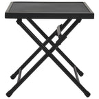 vidaXL Folding Table Mesh 15"x15"x15" Steel Anthracite