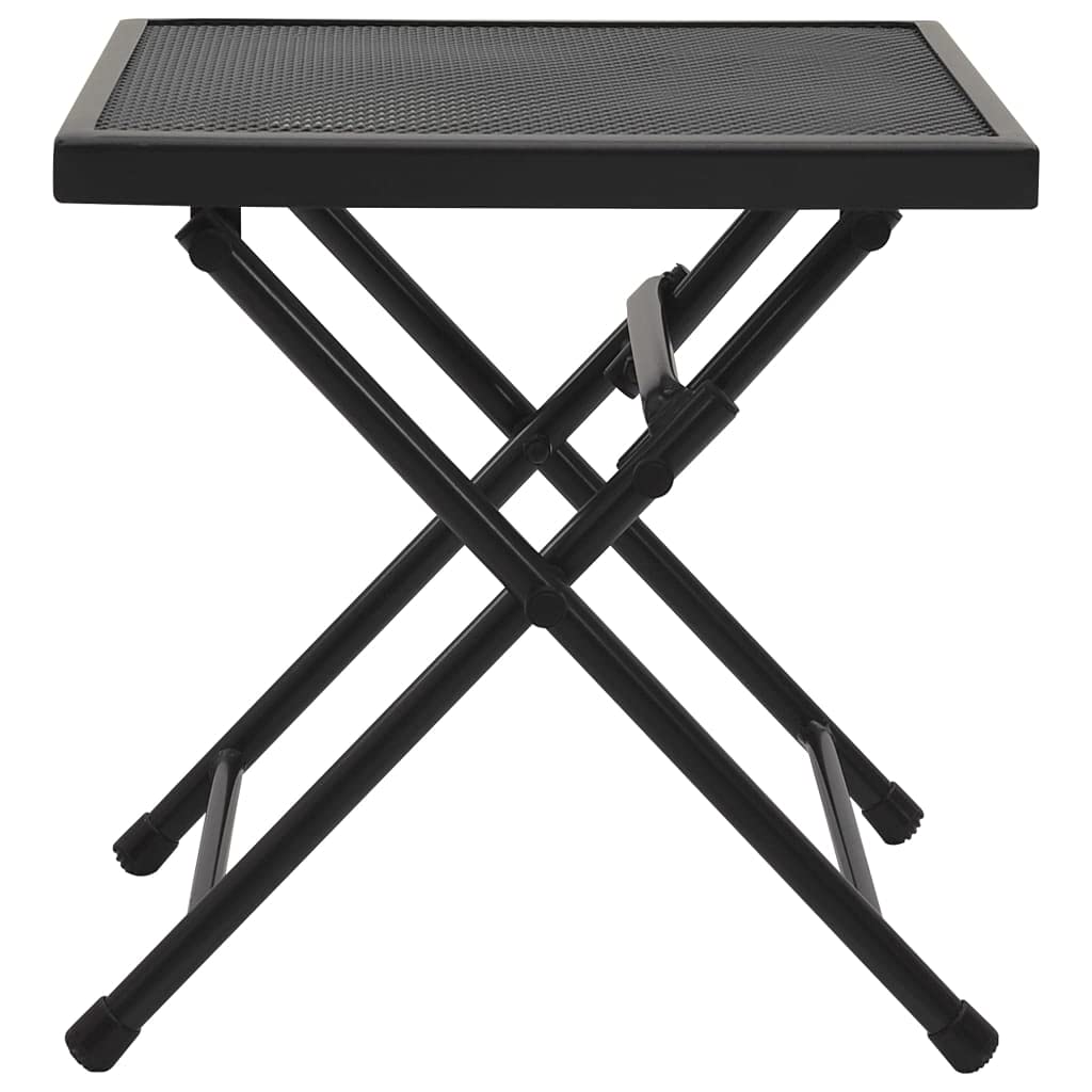 vidaXL Folding Table Mesh 15"x15"x15" Steel Anthracite