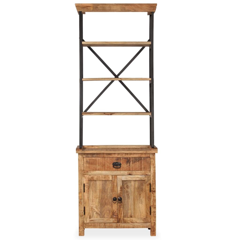 vidaXL Sideboard with Shelves Solid Mango Wood 25.6&quot;x11.8&quot;x70.9&quot;