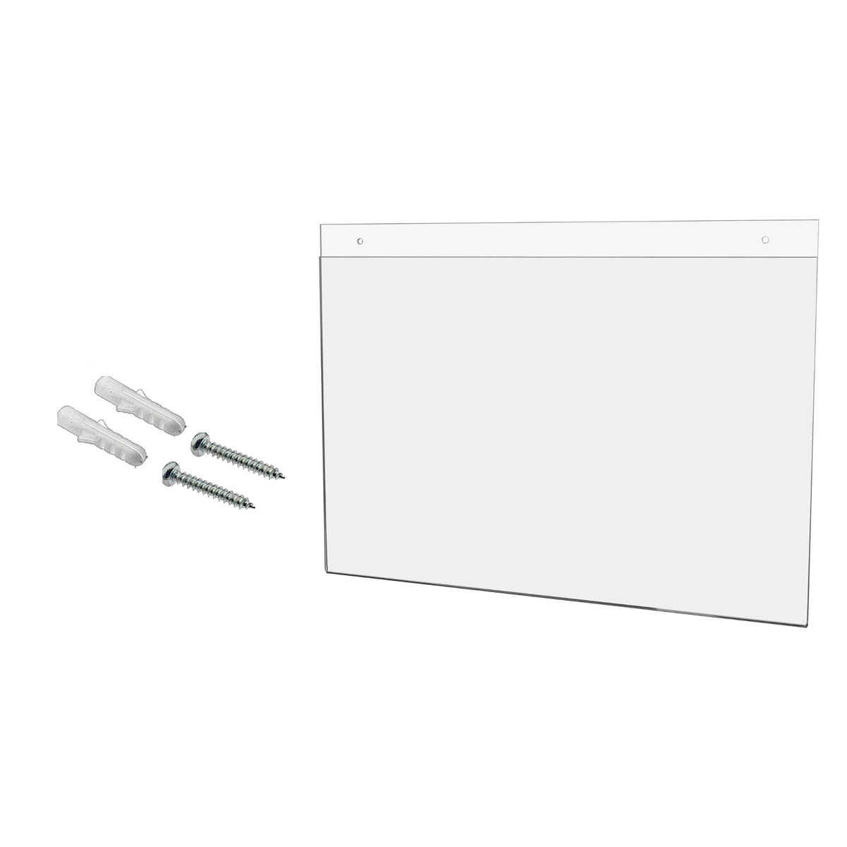 10 Pack Wall Sign Holder 17' X 11' Horizontal With 2 Predrilled Holes And Hanging Hardware For Permits And Project Information