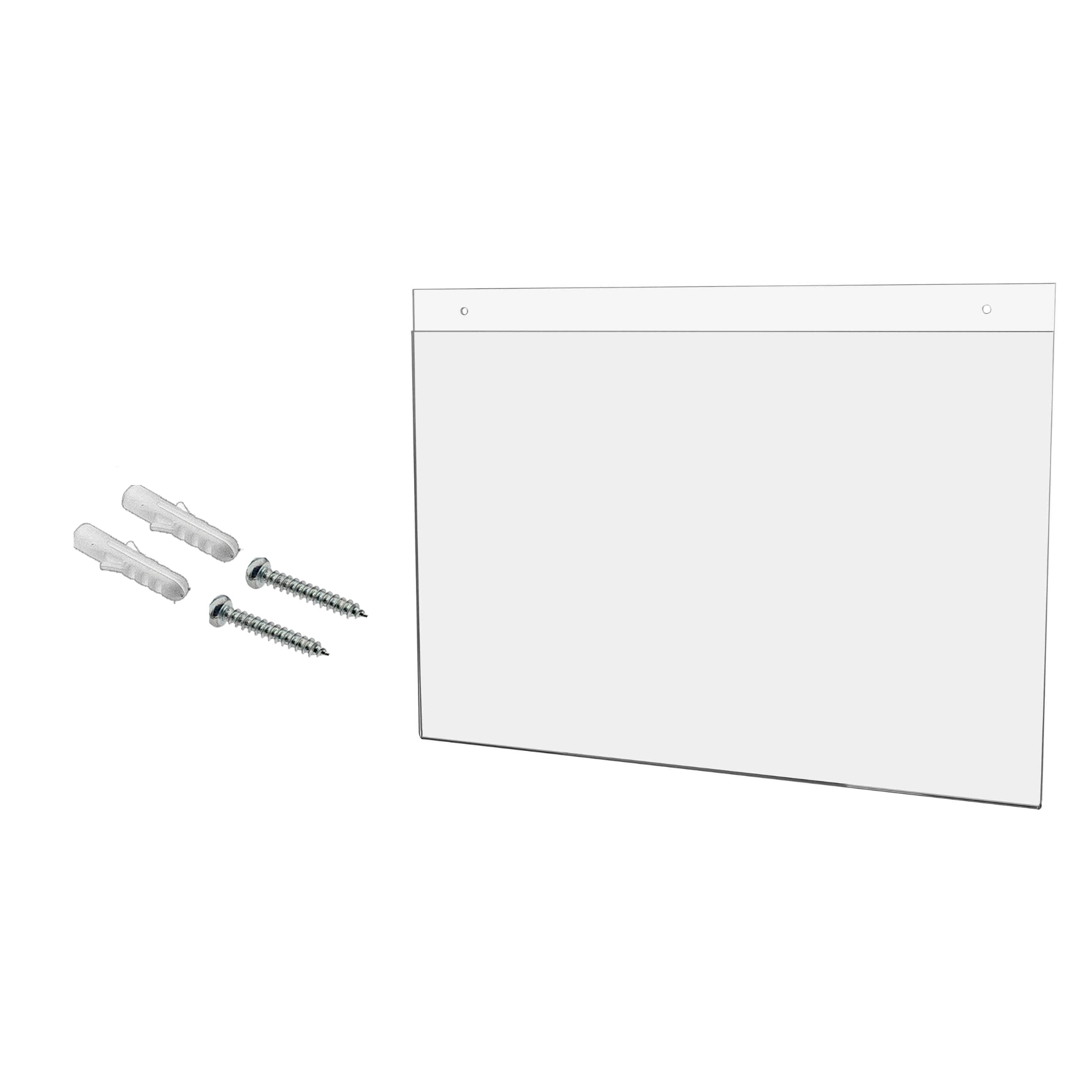 Wall Sign Holder 17' X 11' Horizontal With 2 Predrilled Holes And Hanging Hardware For Safety Signs And Notices In Industrial