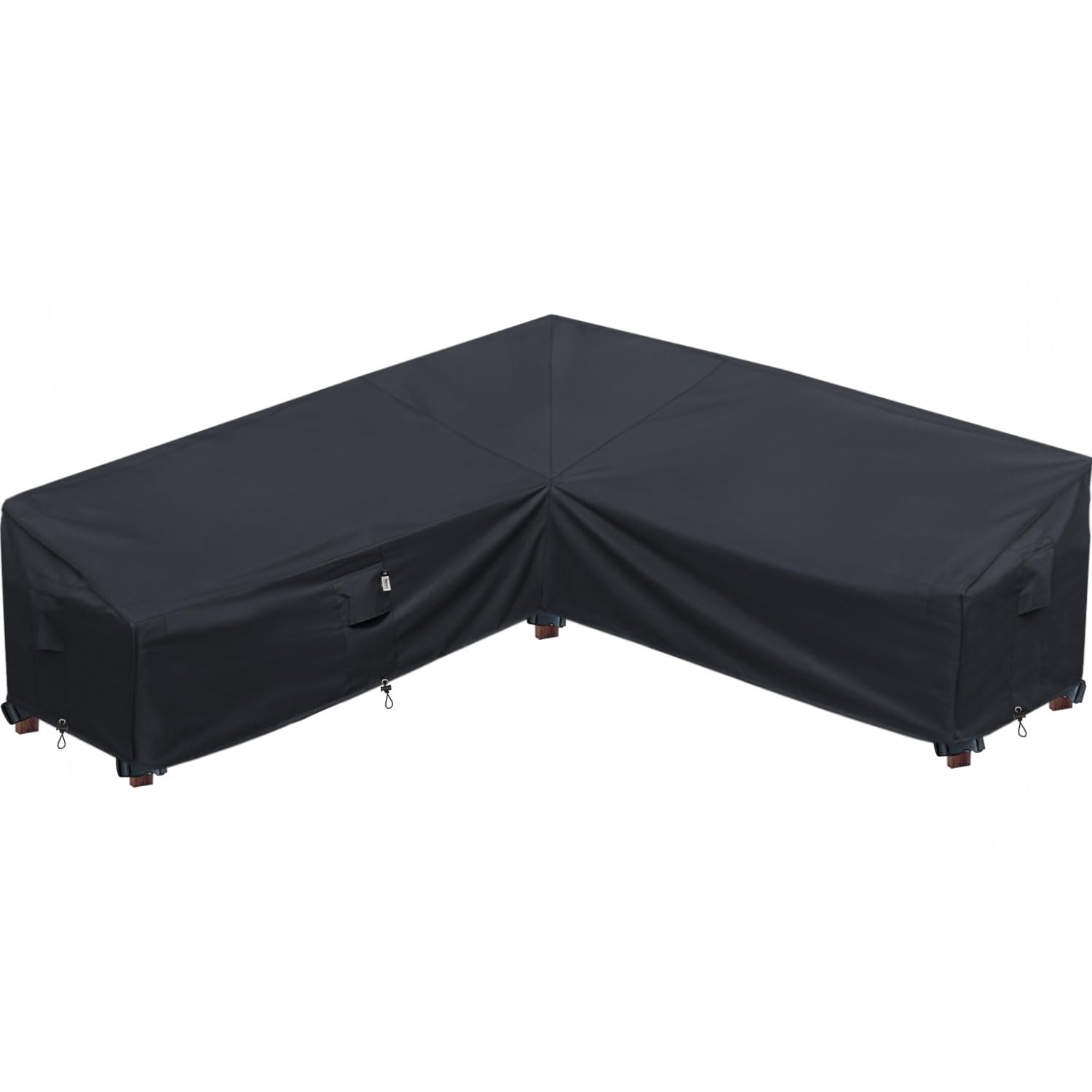 Upgraded Patio Furniture Covers, Waterproof Outdoor Sectional Cover, 600D Pu Outdoor Furniture Sofa Covers 100' X 100' L Shape