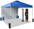 Crown Shades Canopy Tent 10X10 Pop Up Canopy Outdoor Shade With Pockets Sidewall, Easy Up Sun Shelter With One Person Set Up Cen