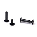 Trubind Aluminum Chicago Screw And Post Sets | 7/8 Inch Post Length | 3/16 Inch Post Diameter | Black | 100 Screws And 100 Posts