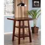 Ergode Wood Torrence High Table | Folding Round Table | Oyster Gray Finish | 30' Diameter | Contemporary Design | Slim 3' Depth | Sturdy Solid Wood | Ideal for Small Spaces (94034-VV)