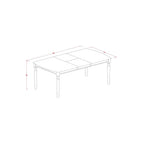 East West Furniture DOKE9-BCH-LC 9 Piece Dining Table Set Includes a Rectangle Dining Room Table with Butterfly Leaf and 8 Faux Leather Upholstered Chairs, 42x78 Inch, Black & Cherry