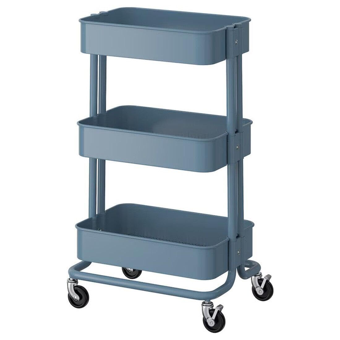 Ikea Rskog Trolley, GreyBlue, 35X45X77 Cm (13 3/4X17 3/4X30 3/8 )