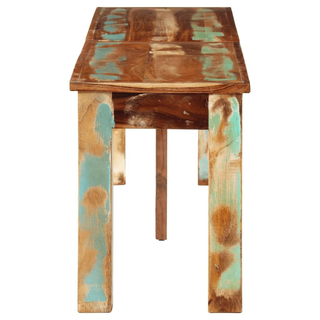 vidaXL Handmade Bench in Solid Reclaimed Wood - Eco-Friendly, Stylish, Versatile for Indoor Furnishing, Easy to Assemble and Maintain