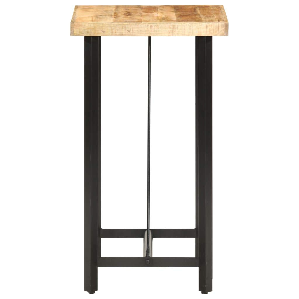 vidaXL Bar Table 23.6&quot;x23.6&quot;x42.1&quot; Rough Mango Wood
